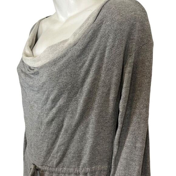 Anthropologie Dolan Port Maria Embroidered T-Shirt Mini Knit Gray Dress sz S - Picture 8 of 16